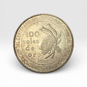 1973 Peru 100 Soles De Oro Commemorative Silver Coin